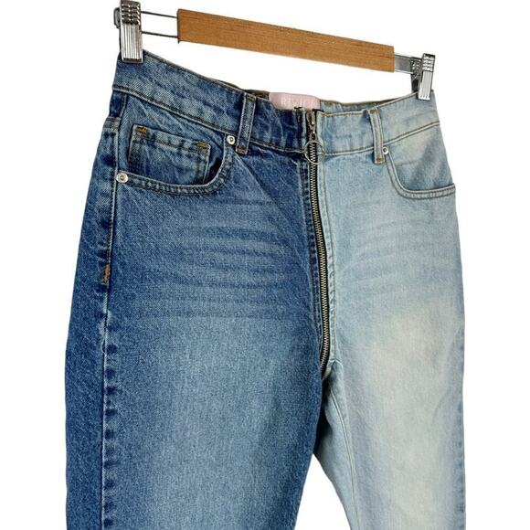 Revice Yin Yang High Waisted Two-Tone Crop Jeans Tokyo Wash Size 27 - Picture 7 of 16